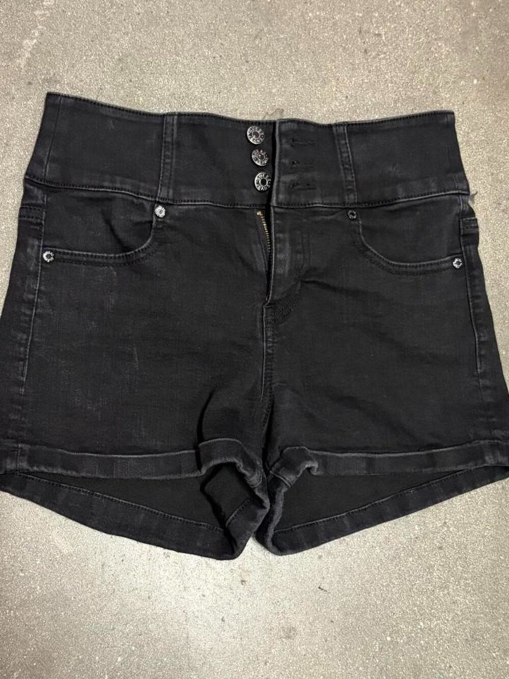 Guess Women's Black Denim Shorts – Size 27